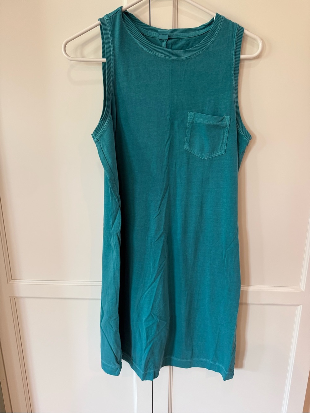 Old Navy Teal Sleeveless Shift Dress with Chest Pocket